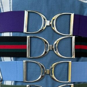 Stirrup Iron Purple & Chrome Belt